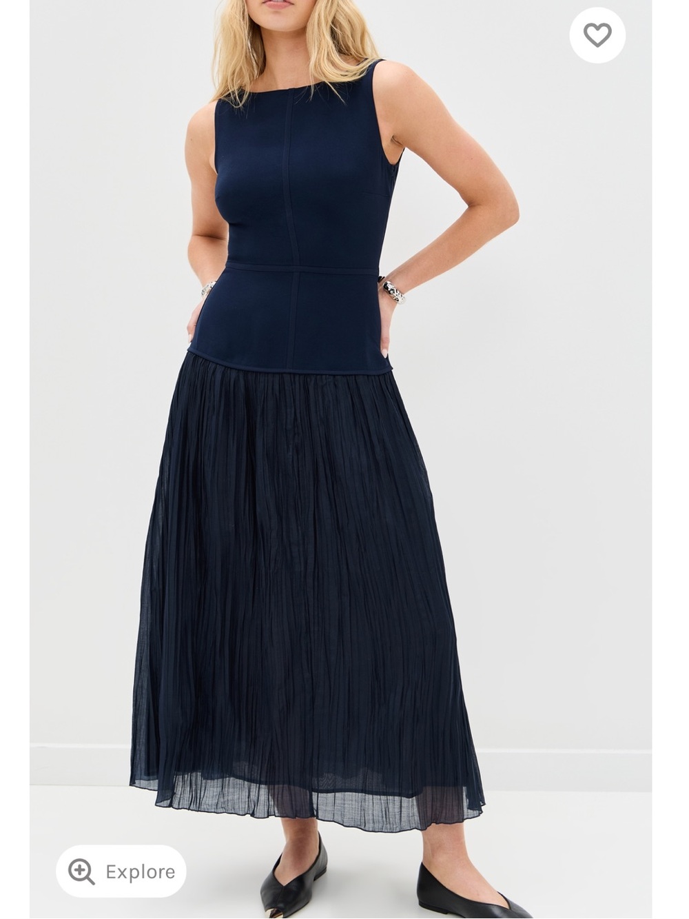 Reformation Cyra Dress Navy
